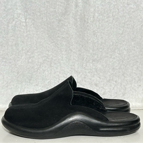 Hammacher Schlemmer Black Walk On Air Slip On Mules Shoes SZ EU 38 US 8-8.5 - Picture 2 of 12